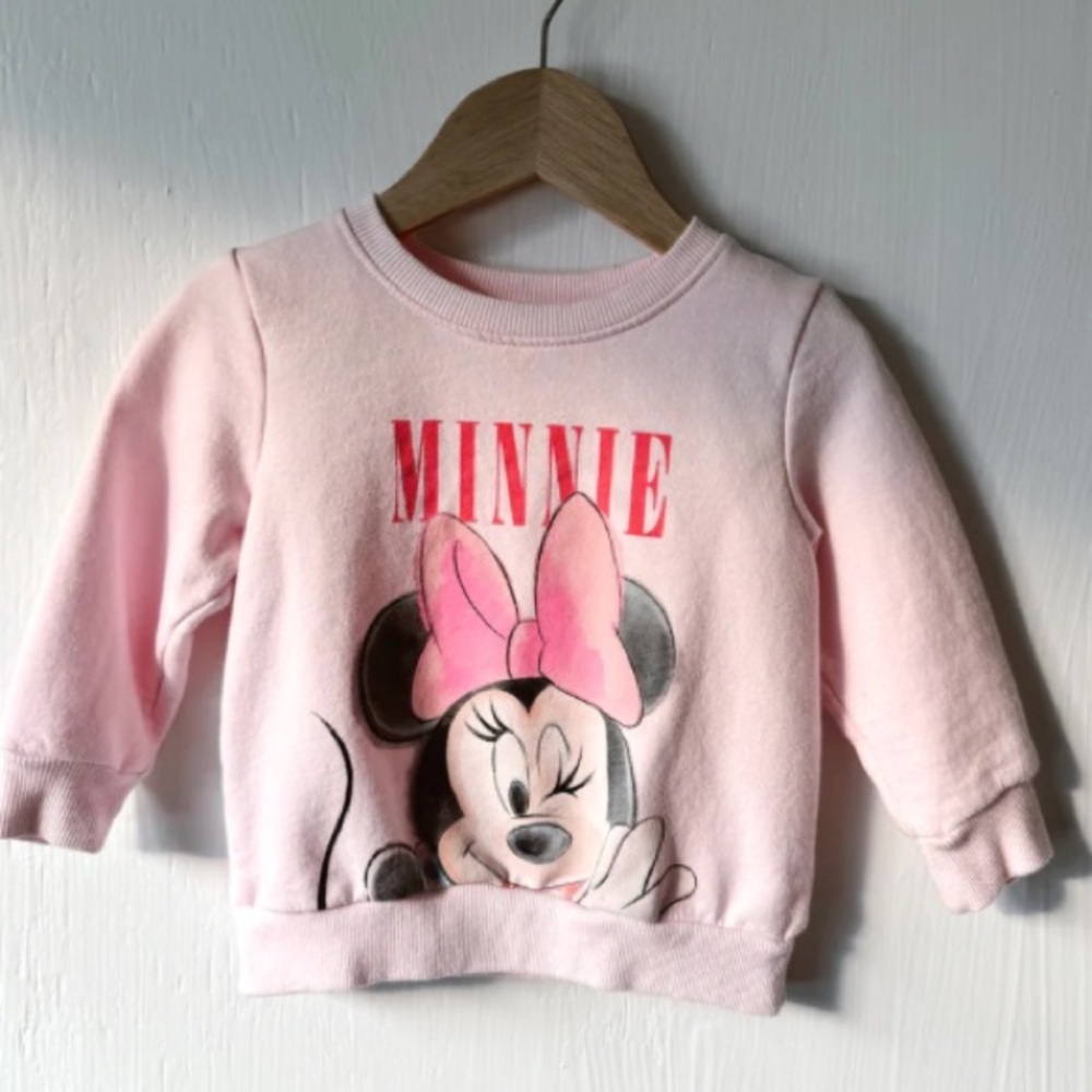 Minnie Mouse Pink Crewneck sweatshirt 12M Disney World